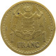 MONACO FRANC 1945  #a094 0581 - 1922-1949 Louis II