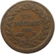 MONACO DECIME 1838 Honorius V. (1819-1841) #t001 0009 - 1819-1922 Onorato V, Carlo III, Alberto I