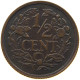 NETHERLANDS 1/2 CENT 1930 Wilhelmina 1890-1948 #a094 0007 - 0.5 Cent