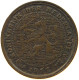 NETHERLANDS 1/2 CENT 1917 Wilhelmina 1890-1948 #a086 0161 - 0.5 Centavos