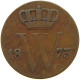 NETHERLANDS 1/2 CENT 1873 Willem III. 1849-1890 #t083 0485 - 1849-1890 : Willem III