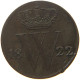 NETHERLANDS 1/2 CENT 1822 WILLEM I. 1815-1840 #s052 0305 - 1815-1840 : Willem I