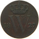 NETHERLANDS 1/2 CENT 1827 WILLEM I. 1815-1840 #t060 0085 - 1815-1840: Willem I.