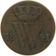 NETHERLANDS 1/2 CENT 1841 WILLEM II. 1840-1849 #c016 0583 - 1840-1849 : Willem II