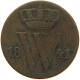 NETHERLANDS 1/2 CENT 1841 WILLEM II. 1840-1849 #c016 0583 - 1840-1849: Willem II.