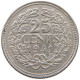 NETHERLANDS 25 CENTS 1941 Wilhelmina 1890-1948 #a044 0201 - 25 Cent