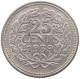 NETHERLANDS 25 CENTS 1939 Wilhelmina 1890-1948 #c040 0415 - 25 Centavos