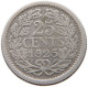 NETHERLANDS 25 CENTS 1925 Wilhelmina 1890-1948 #s049 0551 - 25 Centavos