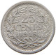 NETHERLANDS 25 CENTS 1918 Wilhelmina 1890-1948 #s049 0535 - 25 Cent