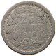 NETHERLANDS 25 CENTS 1918 Wilhelmina 1890-1948 #a045 0719 - 25 Cent