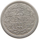 NETHERLANDS 25 CENTS 1917 Wilhelmina 1890-1948 #c032 0345 - 25 Cent