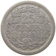 NETHERLANDS 25 CENTS 1914 Wilhelmina 1890-1948 #c040 0419 - 25 Centavos