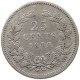 NETHERLANDS 25 CENTS 1849 Willem III. 1849-1890 RARE #s031 0199 - 1849-1890 : Willem III