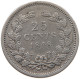 NETHERLANDS 25 CENTS 1848 WILLEM II. 1840-1849 #t159 0253 - 1840-1849: Willem II