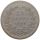 NETHERLANDS 25 CENTS 1849 WILLEM II. 1840-1849 #a064 0315 - 1840-1849: Willem II