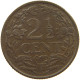 NETHERLANDS 2 1/2 CENTS 1941 Wilhelmina 1890-1948 #a062 0547 - 2.5 Centavos