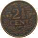 NETHERLANDS 2 1/2 CENTS 1929 Wilhelmina 1890-1948 #s077 0571 - 2.5 Cent