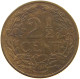 NETHERLANDS 2 1/2 CENTS 1914 Wilhelmina 1890-1948 #a085 0107 - 2.5 Cent