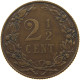 NETHERLANDS 2 1/2 CENTS 1906 Wilhelmina 1890-1948 #a032 0093 - 2.5 Cent