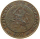 NETHERLANDS 2 1/2 CENTS 1894 Wilhelmina 1890-1948 2 1/2 CENTS 1894 HALBERD #t142 0265 - 2.5 Centavos