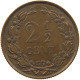 NETHERLANDS 2 1/2 CENT 1884 Willem III. 1849-1890 #t083 0549 - 1849-1890 : Willem III