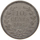 NETHERLANDS 10 CENTS 1897 Wilhelmina 1890-1948 #T068 0323 - 10 Cent