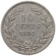 NETHERLANDS 10 CENTS 1893 Wilhelmina 1890-1948 #c040 0627 - 10 Cent