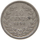 NETHERLANDS 10 CENTS 1890 Willem III. 1849-1890 #c004 0179 - 1849-1890: Willem III.