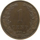 NETHERLANDS CENT 1904 Wilhelmina 1890-1948 #a085 0775 - 1 Cent