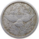 NEW CALEDONIA 2 FRANCS 1949  #c061 0211 - New Caledonia