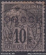TIMBRE OBOCK ALPHEE DUBOIS 10c NOIR N° 14 CACHET DU 23 MAI 92 - A VOIR - Used Stamps