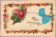 FANTAISIE - Rêve Que Je T'aime - Noeud - Fleurs - Carte Postale Ancienne - Otros & Sin Clasificación