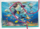 Carte Double Lenticulaire 3D Thème Dauphin, Requin, Tortue, Poisson Animaux De La Mer Format 19 X 13 Cm Avec Enveloppe - Dolfijnen
