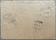 GREAT BRITAIN TO INDIA 2007, COVER USED, RETURN TO SENDER, AMRITSAR, MUMBAI CITY,  3 DIFFERENT SQUARE BOX CANCEL - Covers & Documents