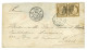INDE : N°20 Obl. En Paire Sur Lettre De Pondichéry 1874 - Andere & Zonder Classificatie