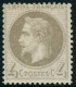 * N°27 4c Gris, Quasi SC Signé Brun - TB - 1863-1870 Napoléon III Con Laureles
