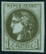** N°39c 1c Olive R3 - TB - 1870 Bordeaux Printing