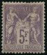 * N°95 5F Violet S/lilas - TB - 1876-1898 Sage (Type II)