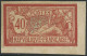 ** N°119a 40c Merson ND, Rare - TB - Autres & Non Classés