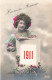 FÊTES ET VOEUX - Heureuse Année 1911 - Jeune Femme Avec Des Rubans Dans Les Cheveux - Carte Postale - New Year