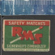 RMS SAFETY MATCHES SICHERHEITS ZÜNDHÖLZER ZÜNDHOLZSYNDIKAT LENINGRAD UDSSR - OLD EXPORT MATCHBOX LABEL RUSSIA - Zündholzschachteletiketten