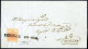 Cover 1851, "Carta Costolata", 15 Cent, Rosso Vermiglio Chiaro, Secondo Tipo, Su Lettera Da Chioggia 23.5.1851 Per Venez - Lombardy-Venetia