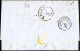 Cover 1869, Lettera Da Forli Il 15.4 Per Trento Affrancata Con Coppia Verticale Vitt. Em. II 20 C. Azzurro, Sul Verso Bo - Lombardo-Venetien