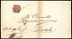 Cover "MANTUA 11 / 1", Annullo Austriaco Su 2 Cent. De La Rue (dentellatura In Parte Tagliata Come Di Consueto), Tiratur - Lombardo-Venetien