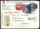 Cover 1949, Raccomandata Espresso Da Firenze 3.5.1950 Per Roma Affrancata Per 145 Lire Con Sass. 560x3 + 565 - Autres & Non Classés