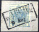 Piece "Asch In Boehmen", (Müller 96b - 12 Punkte) Auf Briefstück Mit 9 Kr Blau, ANK 5 - Autres & Non Classés