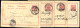 Cover 1892/99, 3 Karten Mit Aufdruck "20 Para 20", Alle Gebraucht In Constantinopel, Mi. P 3/01,3/02(2) - Turkse Rijk (kantoren)