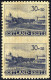 ** 1941, 30+30 (K) Indigo Graubraun, Im Senkrechten Paar Mit Mitte Ungezähnt, Postfrisch, Mi. 6 UMw - Bezetting 1938-45