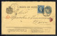 Cover 1877, Ganzsachenkarte 5 B Blau Von Bucuresci Am 8.7. Nach Wien, Zusatzfrankatur 10 B Blau, Mi. P7, 39 - Sonstige & Ohne Zuordnung