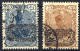 O 1902, Aufdruckserie 15 Werte (1 Ch Fehlt), Stempel Und Aufdruck Ohne Obligo, Mi. 129-144 - Iran